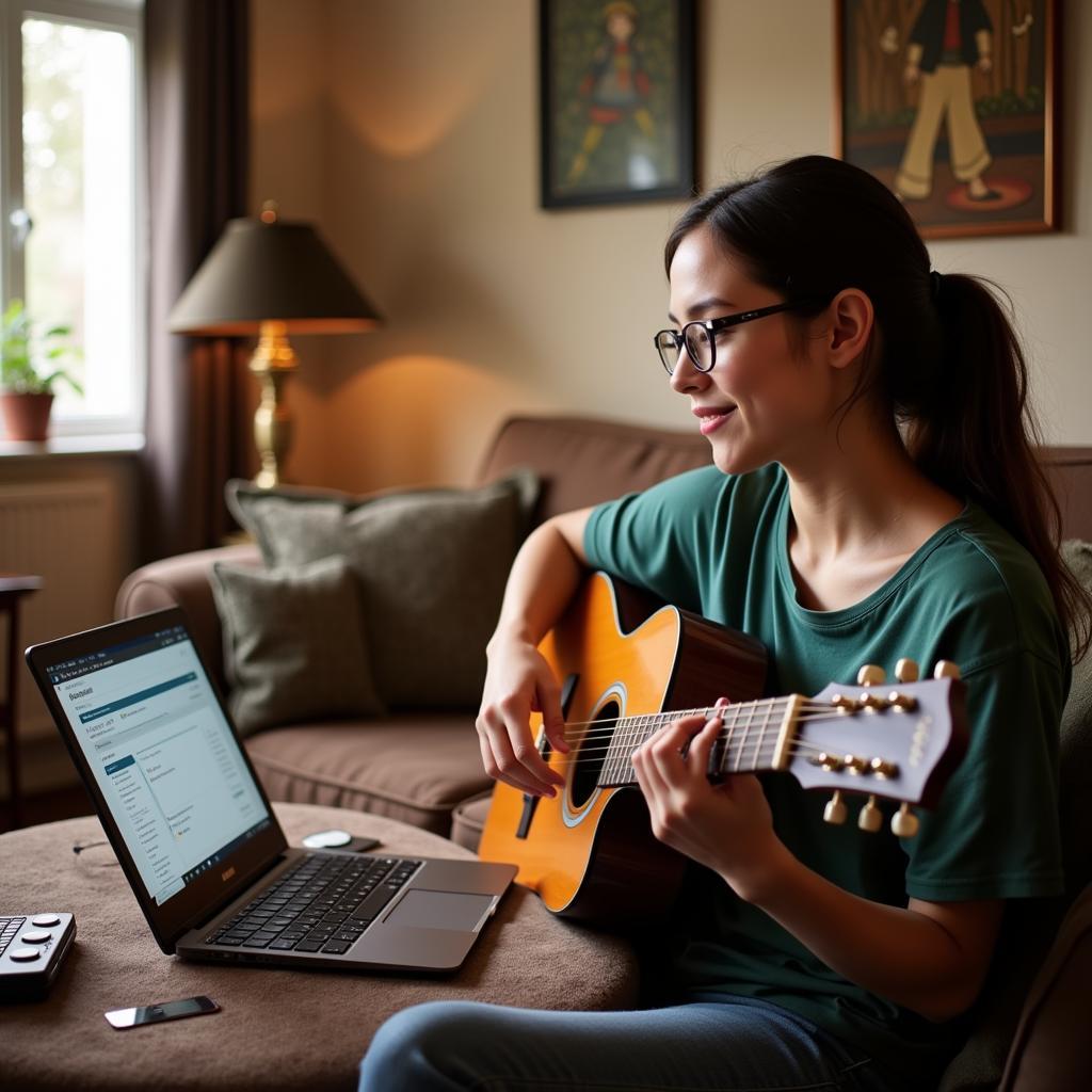 Học guitar tại nhà