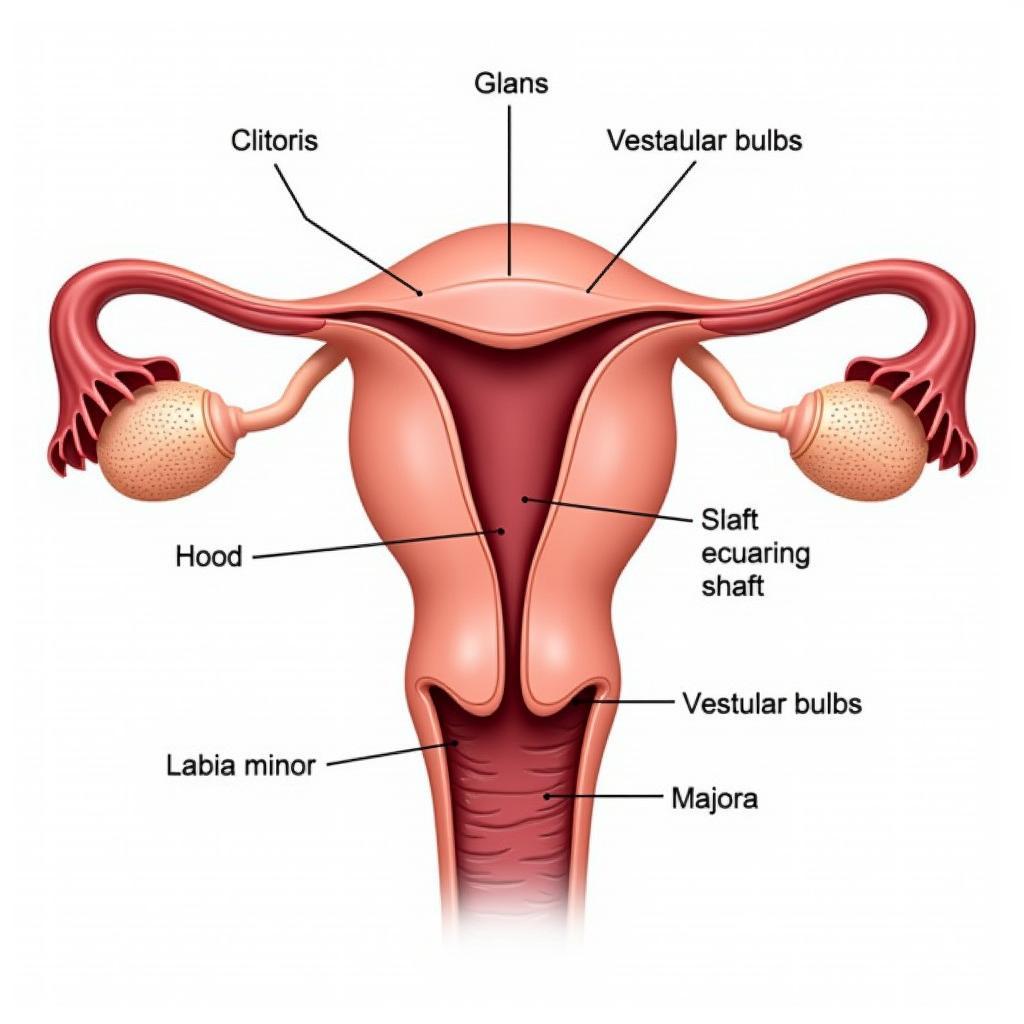 Anatomy of the clitoris and surrounding area