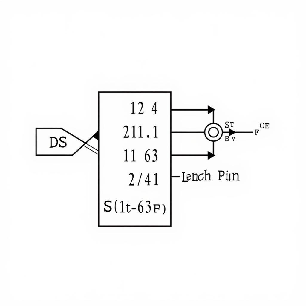 Sơ đồ mạch nguyên lý của IC 74HC595