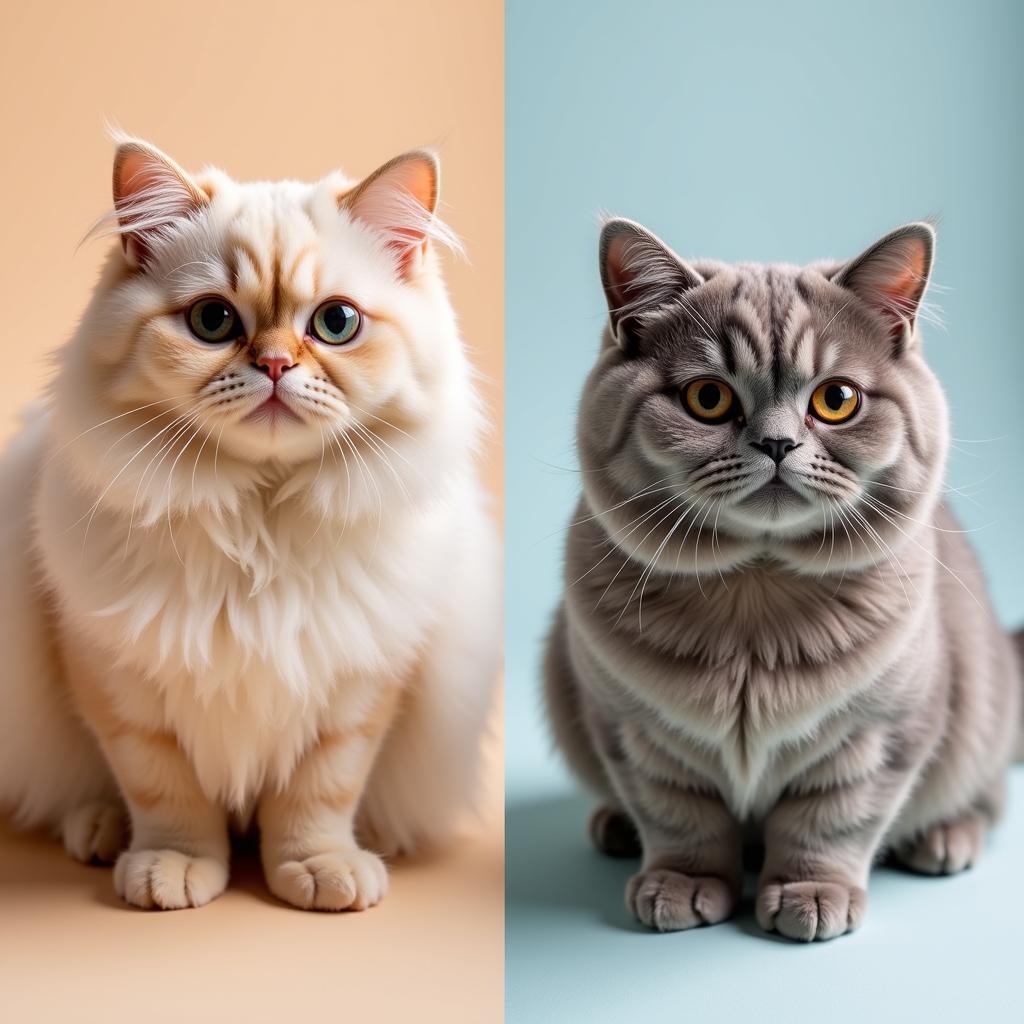 Mèo Ba Tư và Exotic Shorthair