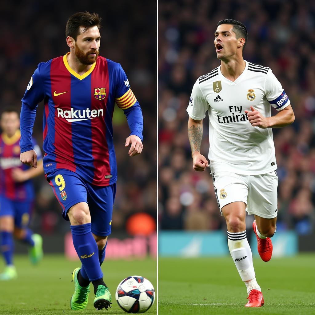 Messi và Ronaldo - Biểu tượng bóng đá hiện đại