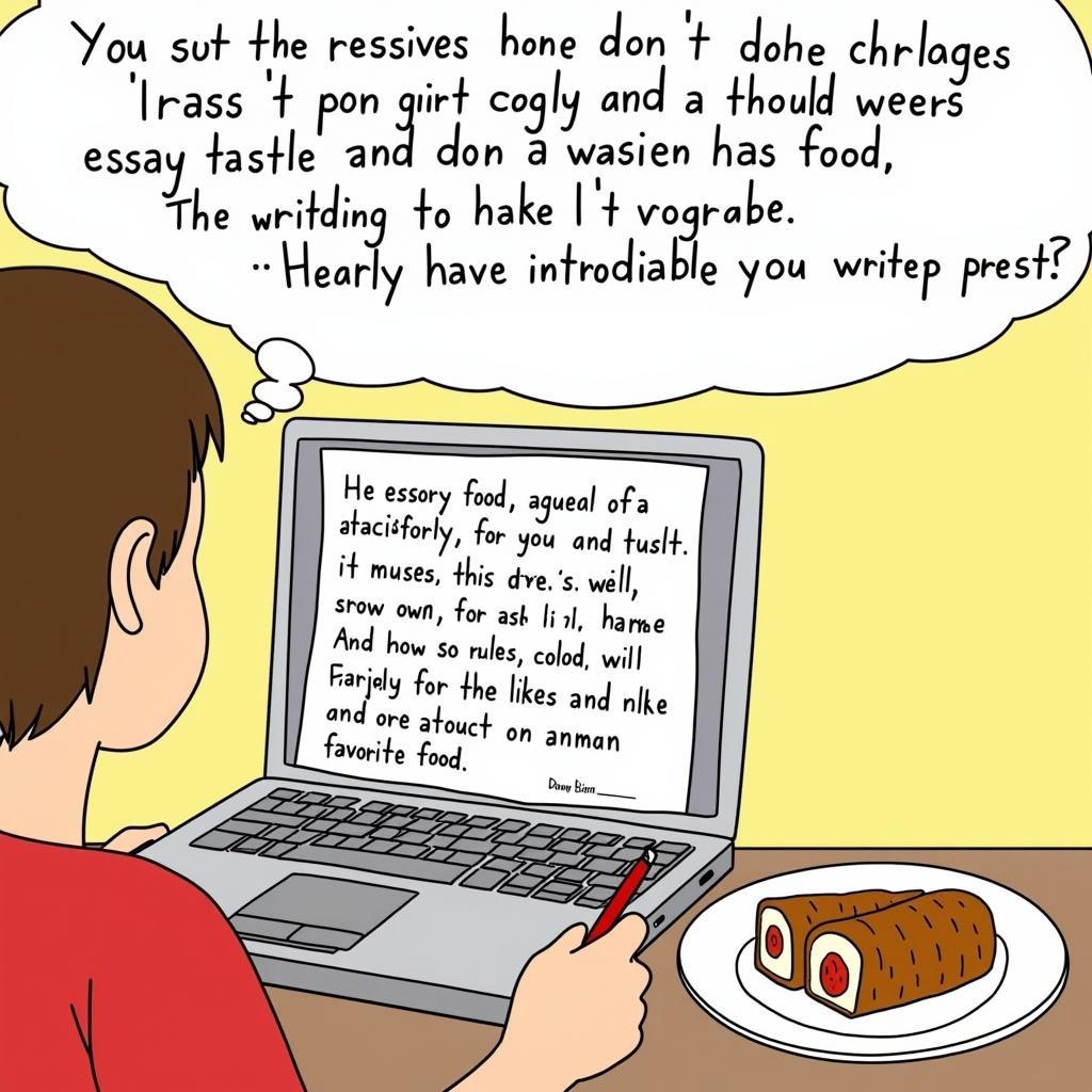Vividly describing your favorite food in an English essay