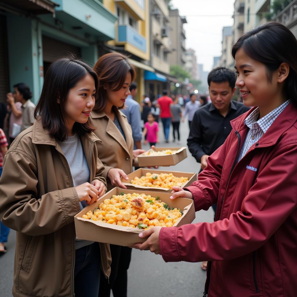 Người Sài Gòn chia sẻ cơm từ thiện