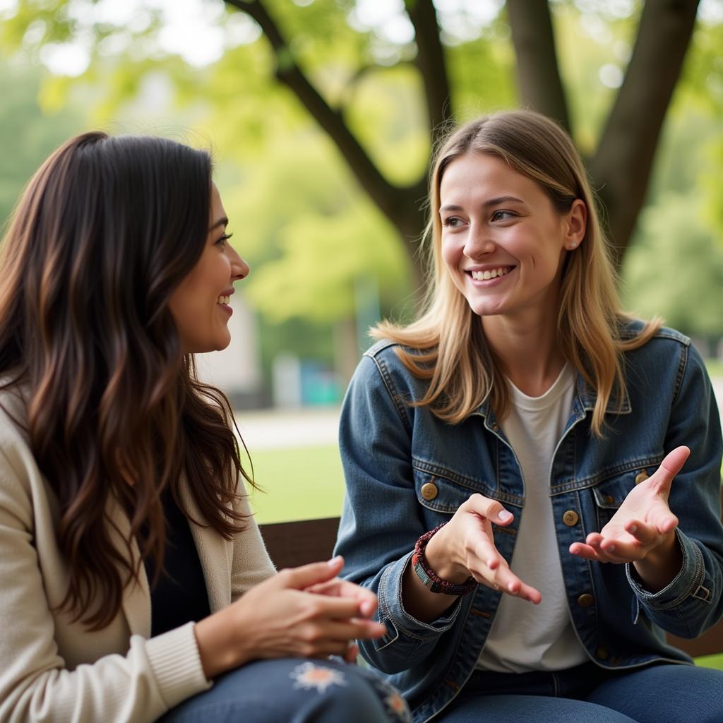 Talking about hobbies with a native speaker