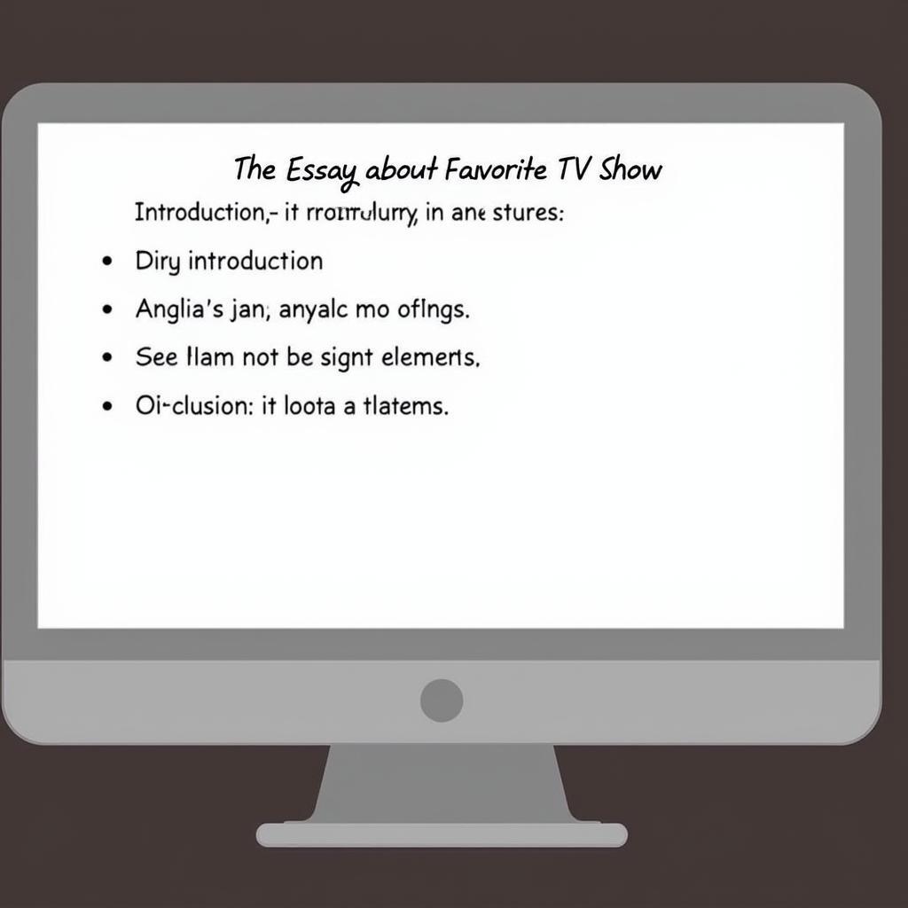 Structuring your writing about your favorite TV show.