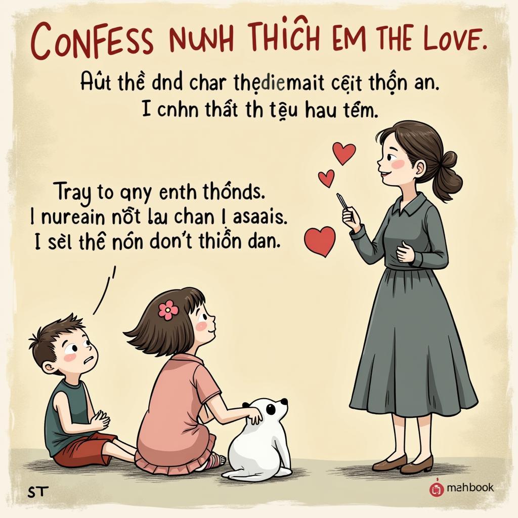 STT hài hước anh thích em