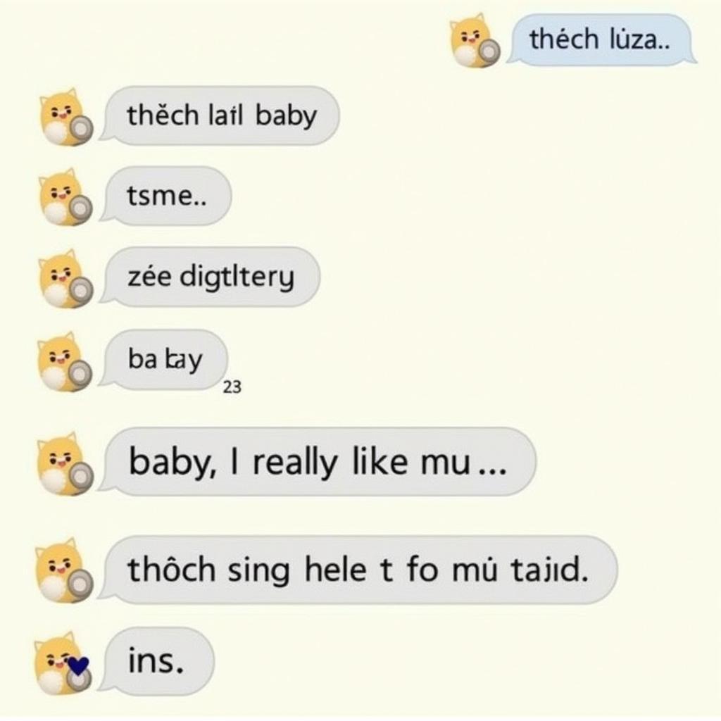 Biến thể ngọt ngào của "thích baby"