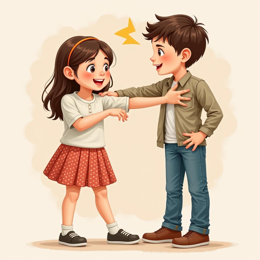 Phản ứng khi bị khoác vai