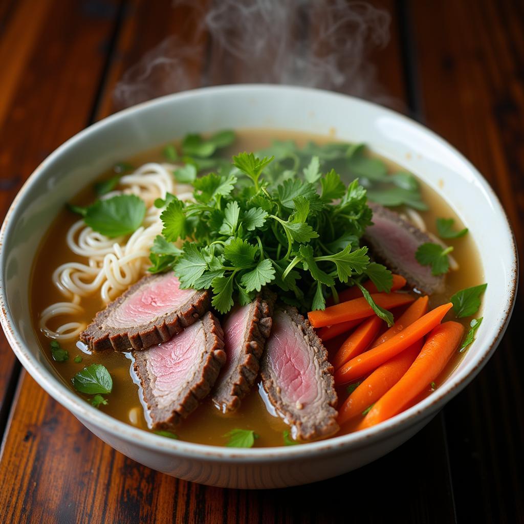 Fresh ingredients for Vietnamese Pho