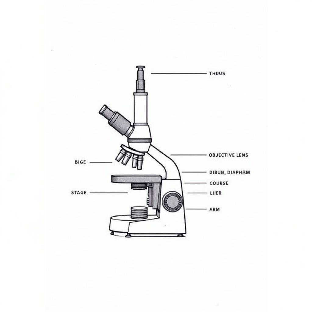 Chú Thích Các Bộ Phận Của Kính Hiển Vi