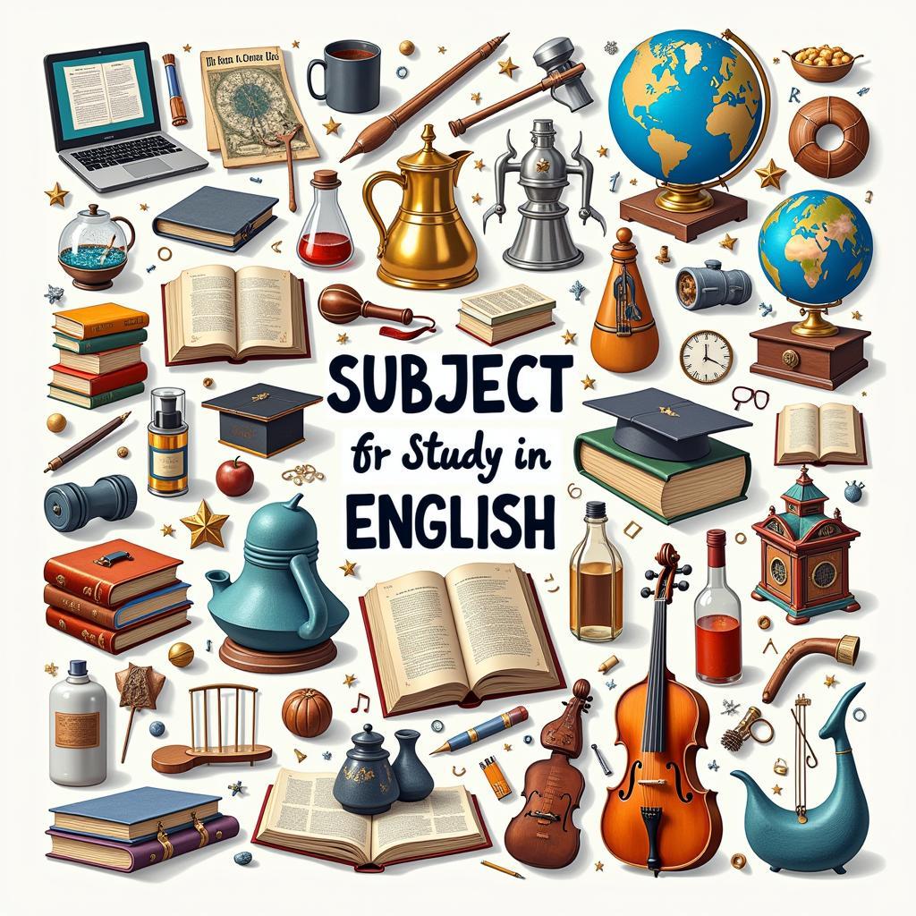 Various subjects in English