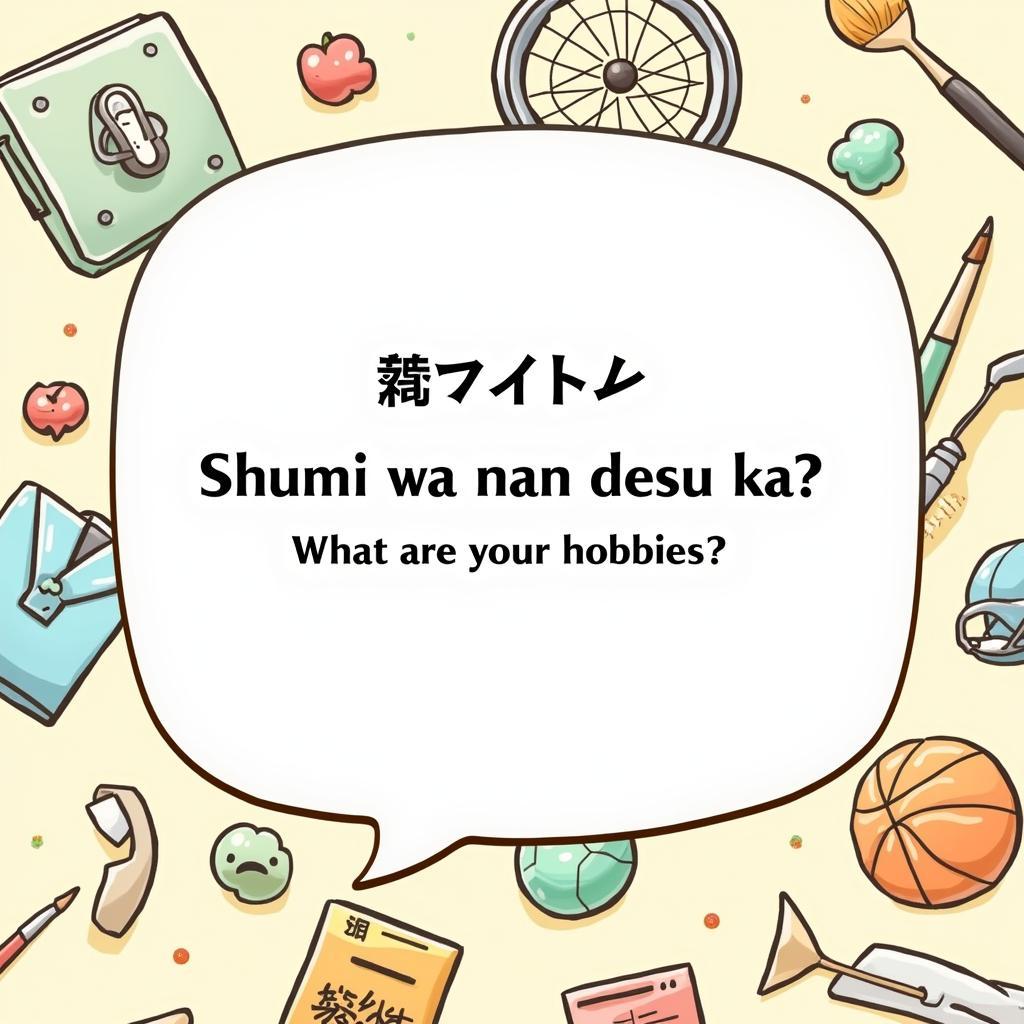 Câu hỏi về sở thích bằng tiếng Nhật