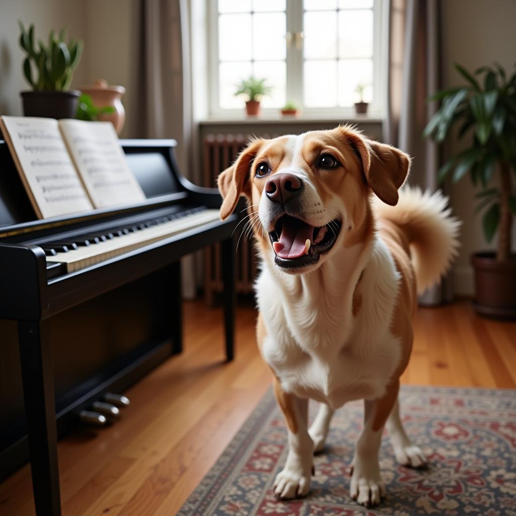 Chú Chó Không Thích Nhạc Piano