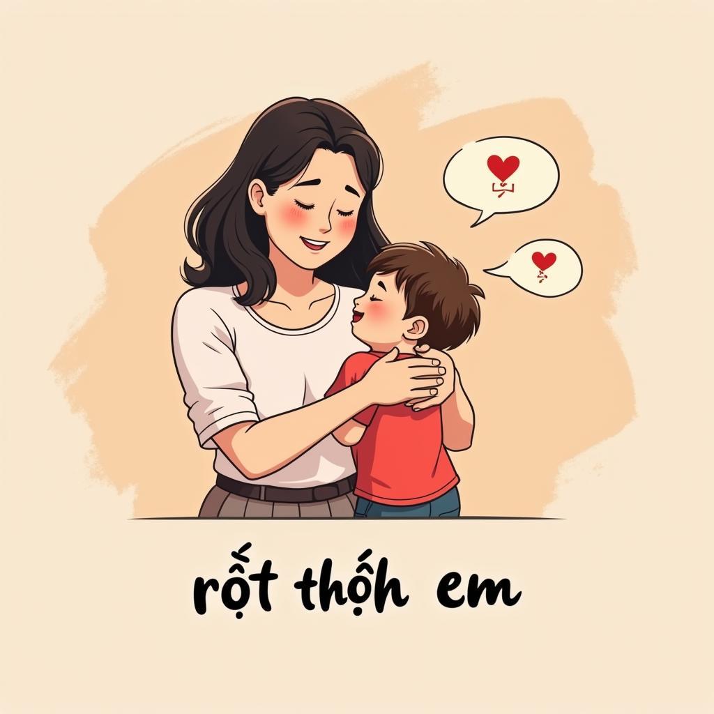 Thể hiện tình cảm "rất thích em"